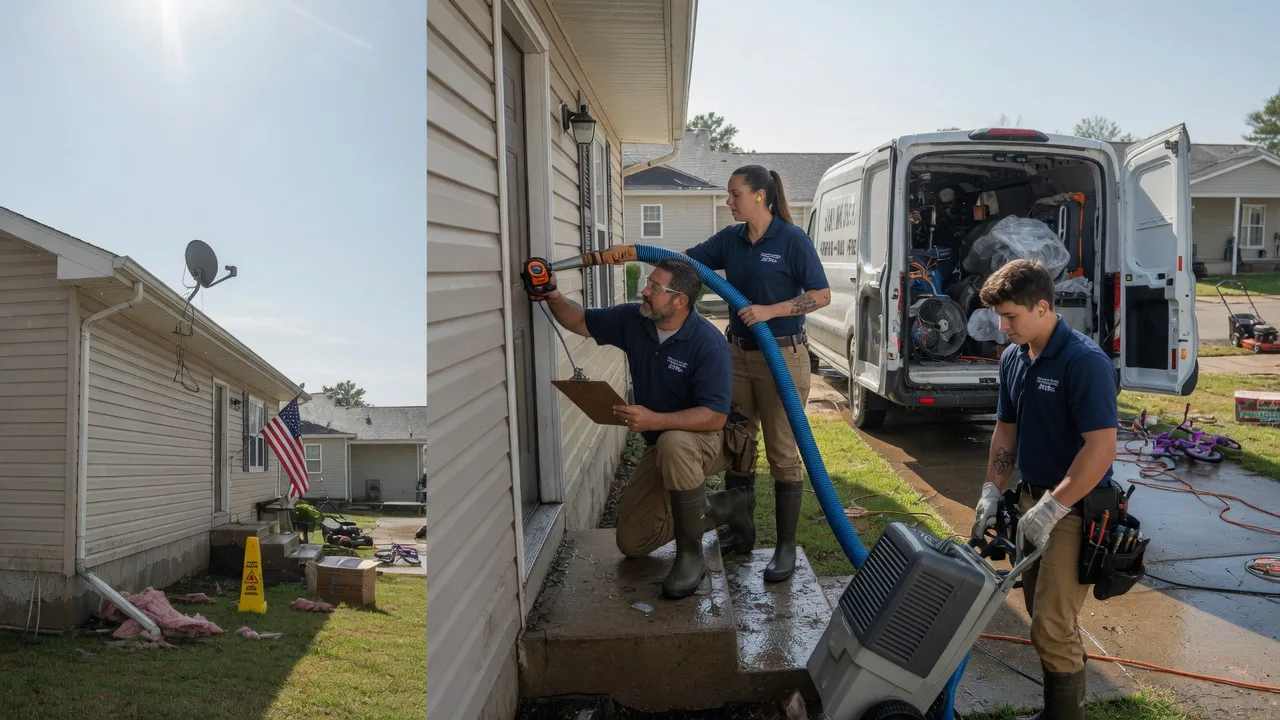 Ceiling Water Damage Restoration in Bellville, TX near me